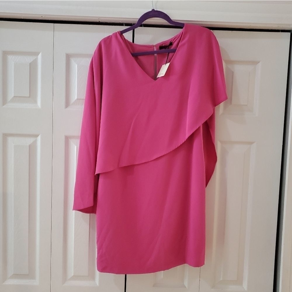 Trina by Trina Turk Women's Pink 100% Polyester Ruffle Adore 2 Mini Dres… - Picture 9 of 13